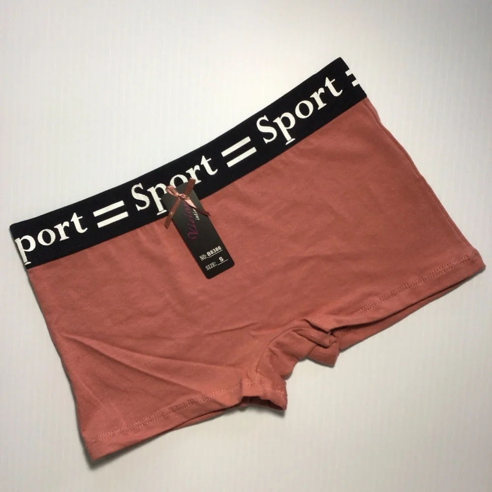 Vision Intimate Salmon Boy Shorts Panties Underwear - Size Small